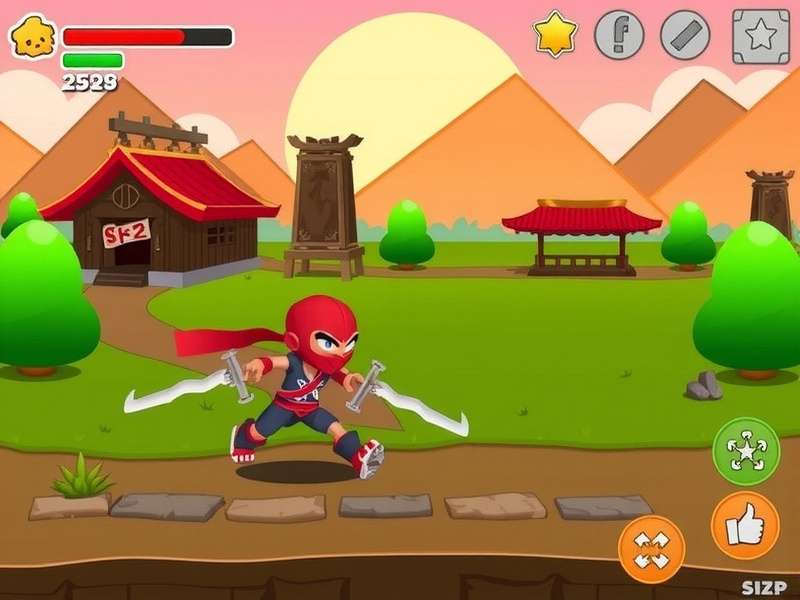 Speedy Ninja Runner Gameplay Screenshot